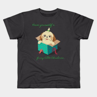 Have Yourself A Furry Little Christmas (Have Yourself A Merry Little Christmas) Christmas Present Dog Kids T-Shirt